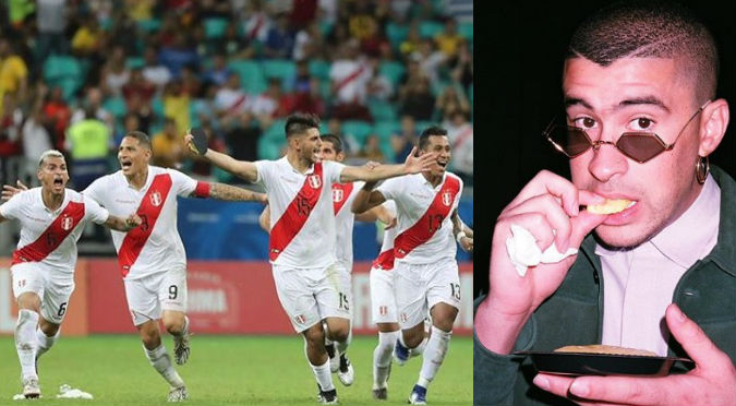 Copa América: Selección Peruana celebró con Bad Bunny su pase a la final (VIDEO)