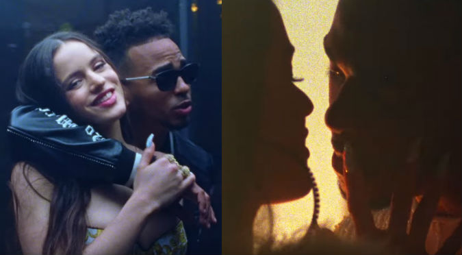¿Ozuna besó a Rosalía en videoclip de 'Yo por ti, tú por mi'?