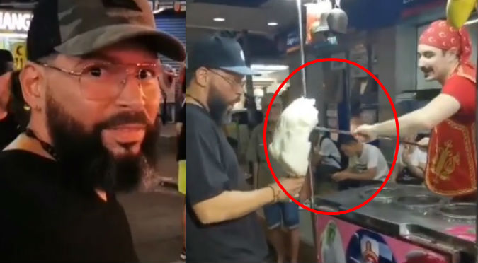 Don Chezina fue 'troleado' por un heladero en Tailandia (VIDEO)