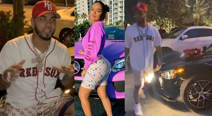 Anuel AA recibió así el 'Batimóvil' que le regalo Karol G (VIDEO)