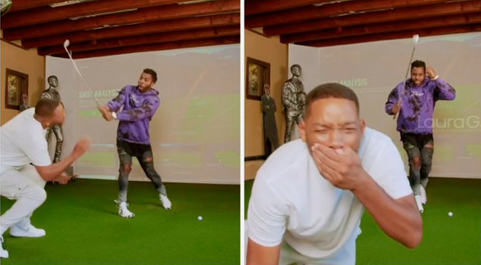 Will Smith “perdió” los dientes jugando golf junto a Jason Derulo | VIDEO