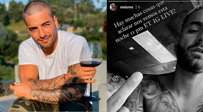 Maluma reapareció en Instagram tras los rumores de conflicto con Neymar: 'Muchas cosas que aclarar'