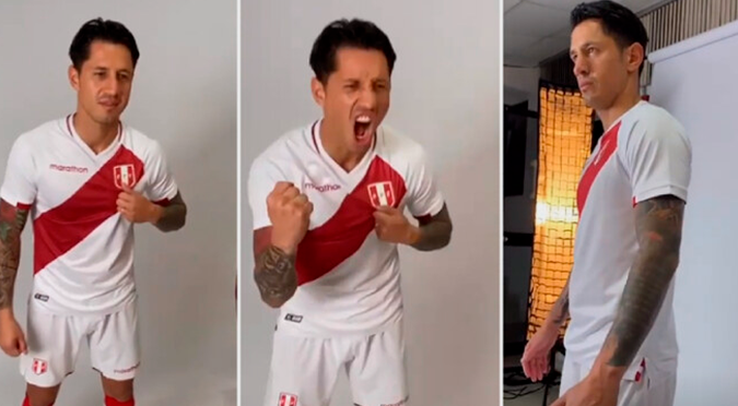 Selección Peruana: Gianluca Lapadula y su grito de gol en sesión de fotos