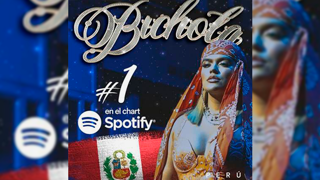 Karol G se posiciona como la #1 en readio y en el chart 200 de Spotify Perú con 'Bichota'