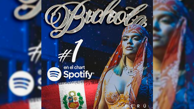 Karol G se posiciona como la #1 en readio y en el chart 200 de Spotify Perú con 