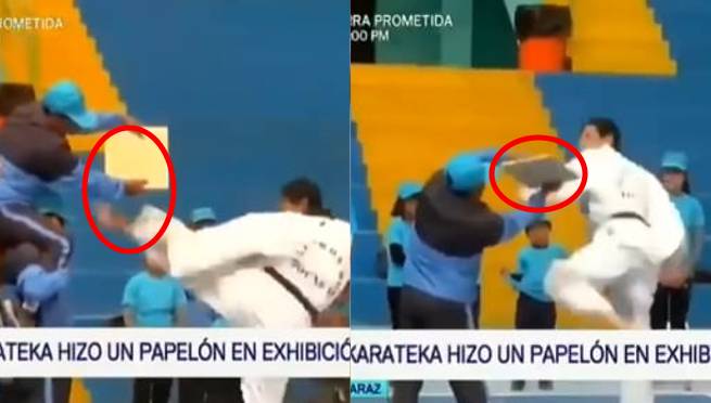 Profesor karateka pasa la vergüenza de su vida en Huaraz |VIDEO