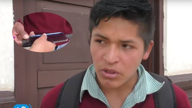 Joven compra un celular, pero le dan un pedazo de vidrio | VIDEO