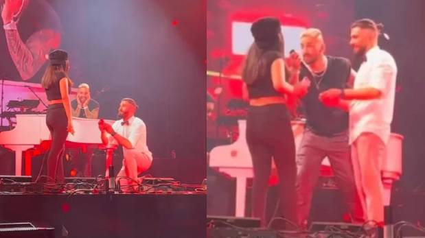 Maluma: piden matrimonio en pleno concierto del cantante | VIDEO