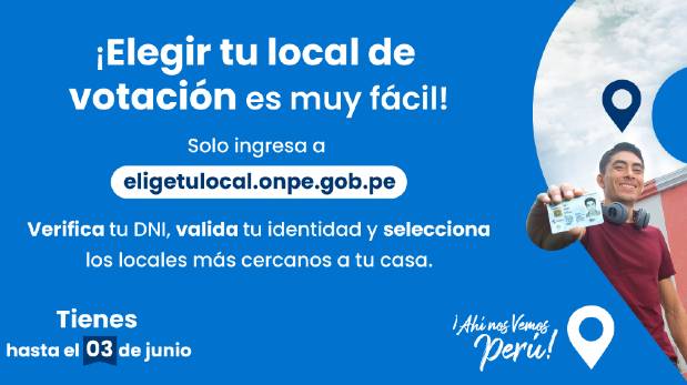 'Elige tu local de votación': la plataforma que te ayudará a votar cerca de tu casa en las ERM2 | FOTO