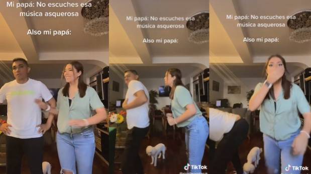 Joven invita a su padre a hacer baile de Bad Bunny, pero no imaginó el resultado | VIDEO