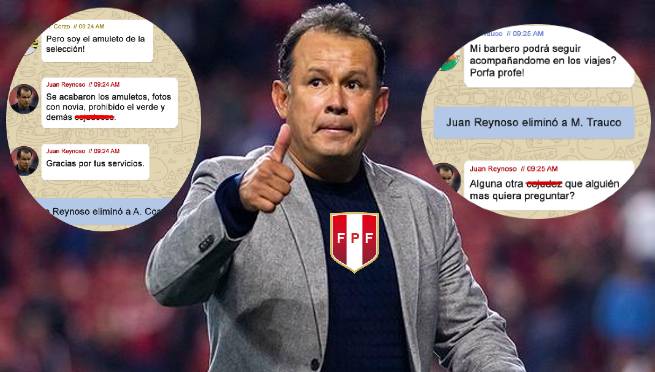 Selección peruana: agregan a Juan Reynoso al grupo de WhatsApp y ya botó a varios | VIDEO