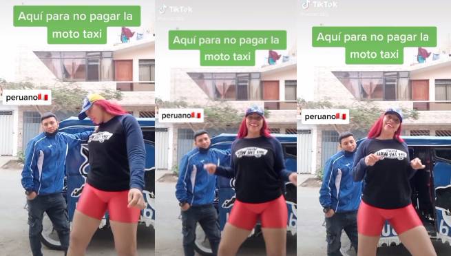 TikTok: venezolana le hace sexy baile a mototaxista peruano para no pagarle pasaje | VIDEO