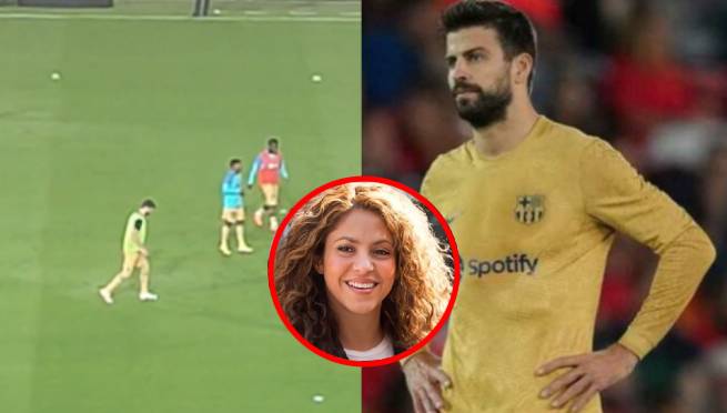 ¡Lo que le faltaba a Piqué! Le ponen 'Te Felicito' de Shakira en pleno estadio | VIDEO