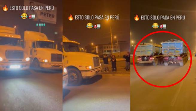 Captan a trailers realizando piques ilegales por la madrugada y vecinos se alarman | VIDEO