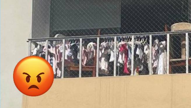 Vecino de Miraflores se queja porque secan ropa en el balcón: 'Estamos en una zona residencial' | VIDEO