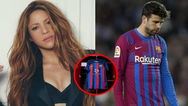 ¿Lo sufre Piqué? El logo de Shakira se luciría en la camiseta del Barcelona | VIDEO
