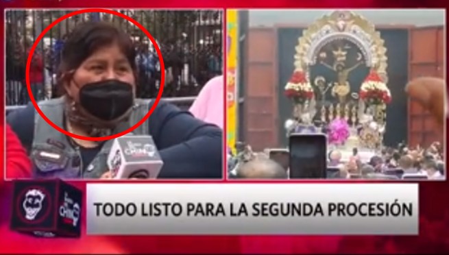 Madre hace tierno pedido al Señor de los Milagros: 