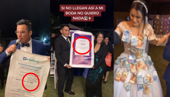 ¡Así quién no! Pareja se casa en Huancayo e invitados asisten con sus vouchers de 'yapeo' y transferencia | VIDEO