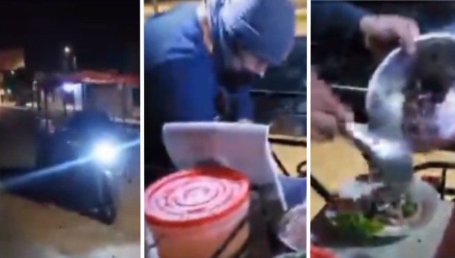 ¡Insólito! Peruano vende ceviche de madrugada y causa sensación en redes | VIDEO