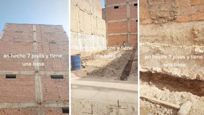 Albañil descubre una falla grave en una casa de 7 pisos: 'En un fuerte sismo, esa casa se cae más que seguro' | VIDEO