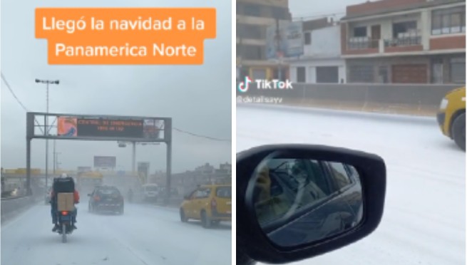 Captan nieve en la Panamericana Norte y peruanos quedan en shock: '¿Ya somos Limayork?' |VIDEO