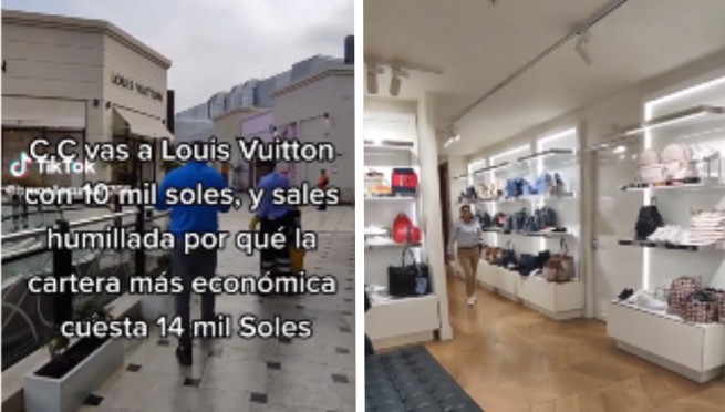 Acude con 10 mil soles a tienda Louis Vuitton, pero no le alcanza para nada y sale humillada | VIDEO