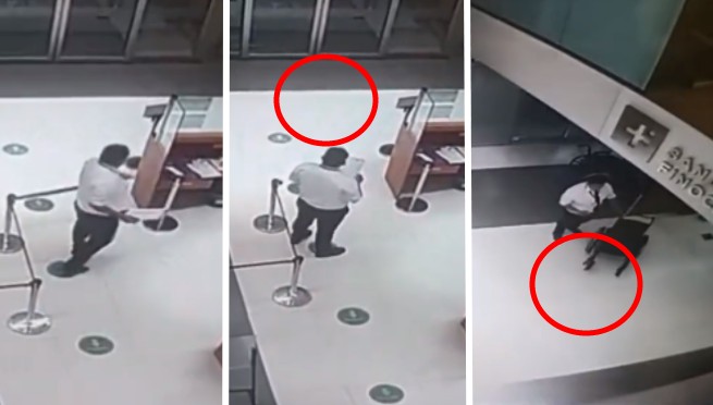¡De terror! Vigilante es captado atendiendo a un paciente 'fantasma' en un hospital | VIDEO