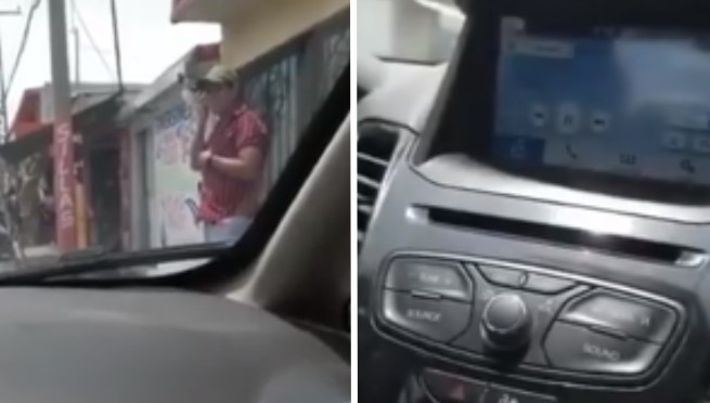 Hombre baja del carro para escuchar audio de su amante, pero su mujer lo descubre por Bluetooth | VIDEO