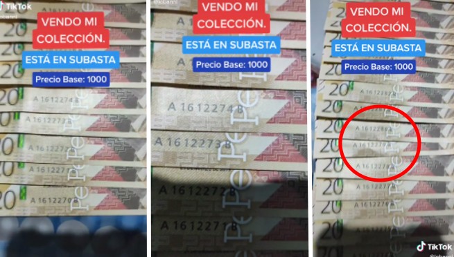 Peruano pretender subastar billetes de 20 soles 