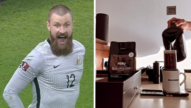 ¡Nos tiene cariño! Andrew Redmayne se motiva con café peruano en Qatar 2022 | VIDEO