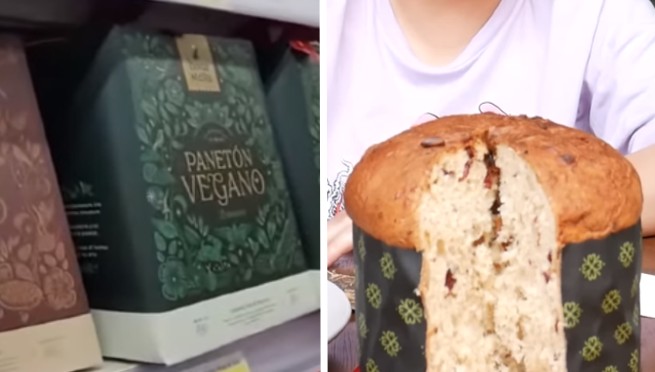 ¡Nada mal! Peruana compra panetón vegano y queda impactada por su sabor | VIDEO