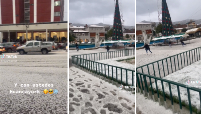 Huancaínas tienen pelea de bola de nieves y usuarios reaccionan: 