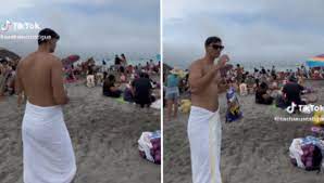 Invita a su novio italiano a playa de Ancón y su reacción es sensación: 'Parece mercado' | VIDEO