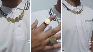 Peruano es viral por crear sus propias joyas con monedas de 10 céntimos: 'El Señor de Sipán' | VIDEO