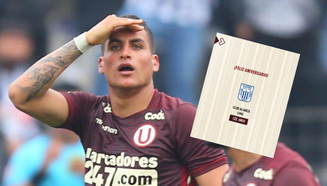 Universitario causa polémica por su indirecta a Alianza Lima por sus 122 años: 