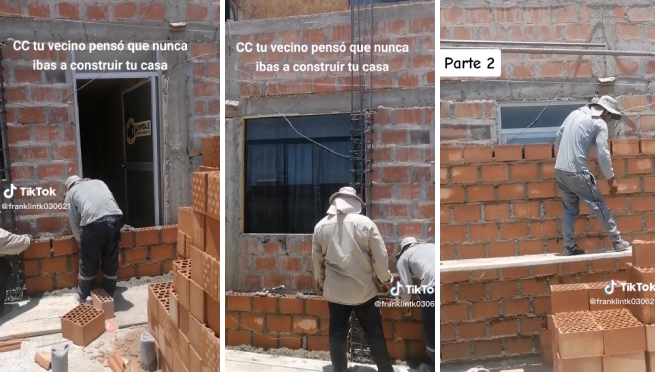 Construye el segundo piso de su casa y deja sin salida a su vecino: 'Qué fue mano' | VIDEO