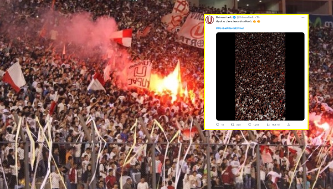 Universitario lanza indirecta y presume que sus hinchas dan clases de aliento | VIDEO