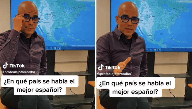 Profesor de Estados Unidos confiesa en que país se habla mejor el español y se vuelve viral | VIDEO