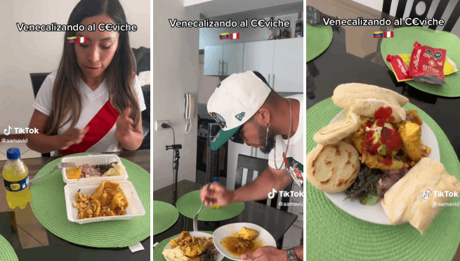 Venezolano le agrega arepas, palta y cremas a un ceviche y es criticado en redes: '¿Qué le hicieron al ceviche?' | VIDEO