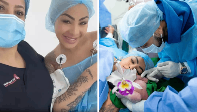 Yailin La Más Viral es criticada por haberse maquillado para su parto: