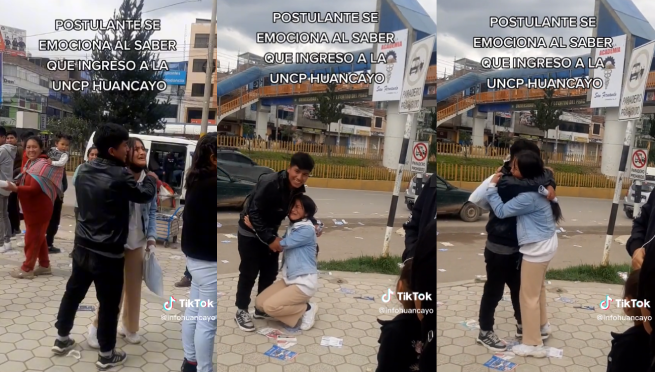 Joven llora de emoción tras enterarse que ingresó a la UNCP de Huancayo: 'Valió la pena su esfuerzo'