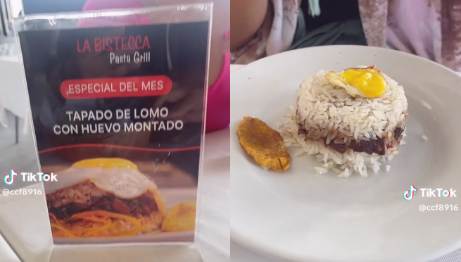 “¿Qué es eso?” Peruana muestra el diminuto plato de un conocido restaurante y genera debate en redes