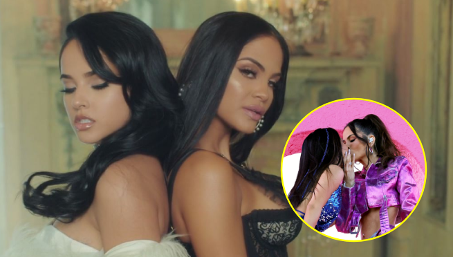 Becky G y Natti Natasha se dan un apasionado beso tras su presentación en Coachella