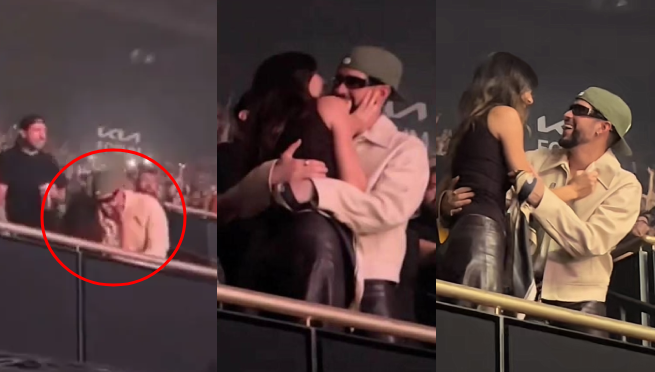 ¡Un héroe! Bad Bunny rescató a Kendall Jenner tras sufrir fuerte caída en concierto