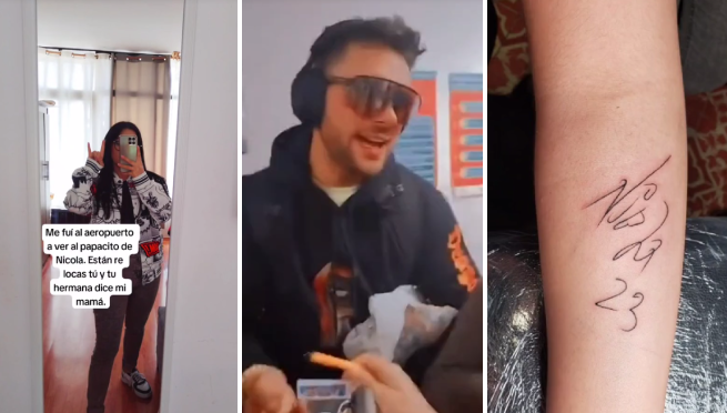 Mexicana sorprende al tatuarse el autógrafo de Nicola Porcella: “Esto se salió de control”