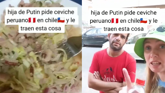 Rusa pide ceviche peruano en Chile y termina decepcionada: “Parece una ensalada”