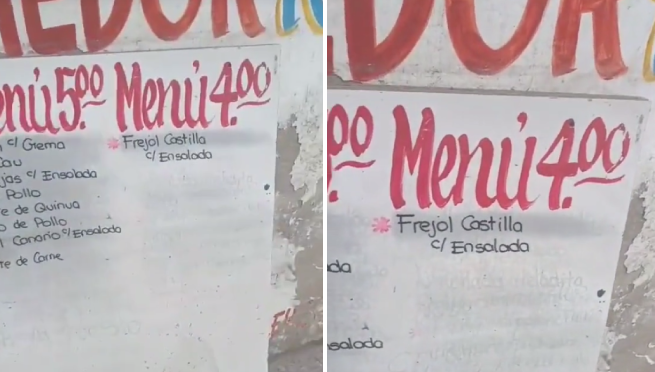Peruano encuentra menú de 4 soles en Comas y queda en shock: “Si no mueres, engordas”