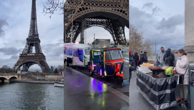Captan una mototaxi en París y causa furor en redes sociales: “Esto es real hijo”