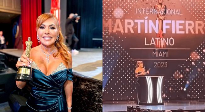 Magaly Medina gana premio de mejor conductora de televisión en evento internacional