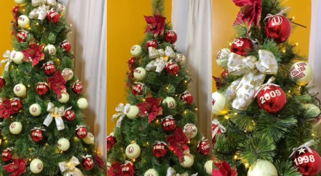 Hincha peruano adorna su árbol de Navidad con los campeonatos de la ‘U’: “Lo necesito urgente”